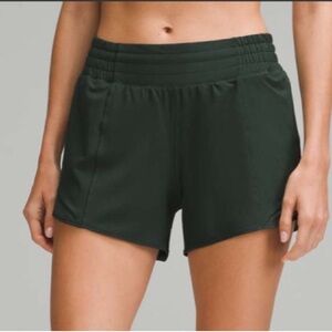 🌼lululemon athletica Hotty Hot High-Rise Lined Shorts - Legacy Green-4"‎ size 8